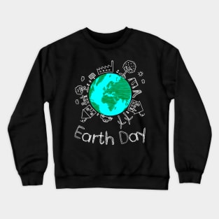 Save the earth cute funny Crewneck Sweatshirt